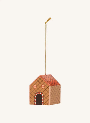 Anna + Nina - Christmas Ornament Gingerbread House | Brown