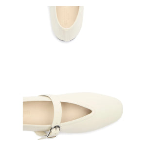 Le Monde Beryl - Stella Leather Ballerinas | Ivory