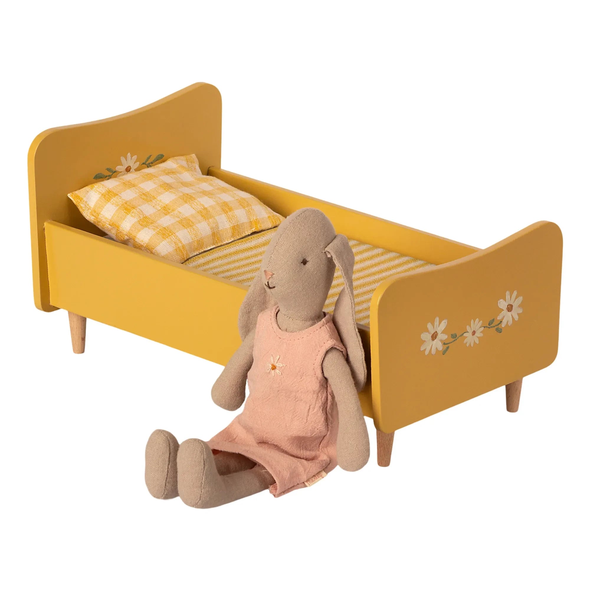 Maileg - Mini Wooden Bed | Yellow