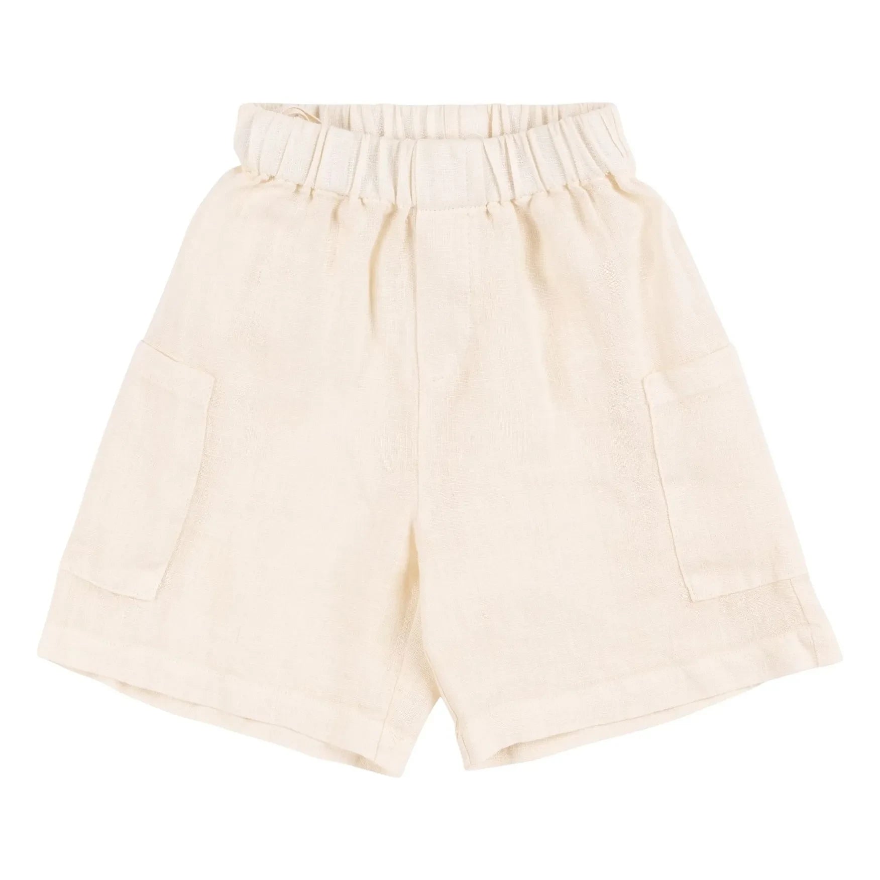 Babe & Tess - Alvise Canvas Cargo Shorts | Off-white
