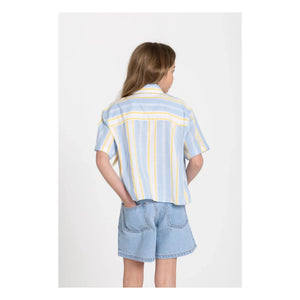 Smallable Kid - Sawyer Striped Shirt | Light Blue
