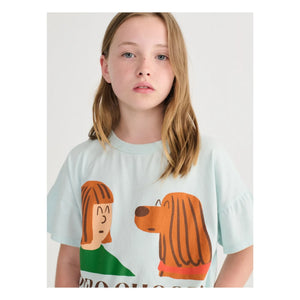 Bobo Choses - Friends T-shirt Organik pamuk | Açık mavi