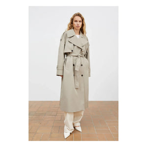 Skall Studio - Trenç Mahsa Organic Cotton Coat | Green-gray