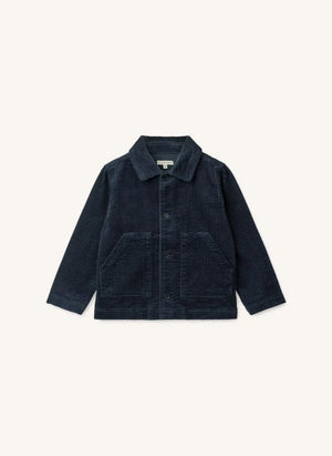Liewood - Paulino Organic Cotton Velvet Overshirt | Navy