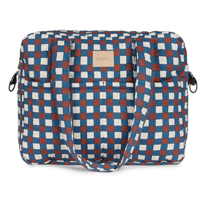 Nobodinoz - Hyde Park Mosaic baby care bag | Blue