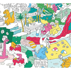 Omy - Dinosaur Giant Coloring Poster