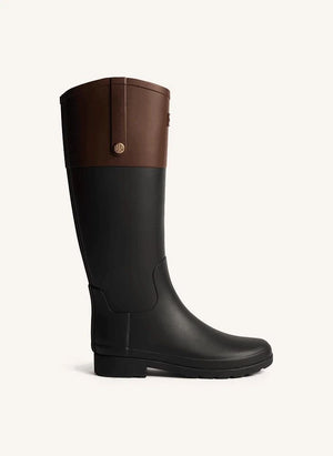 Hunter - Gold Detail Wellington Riding Boots | Black