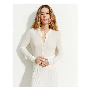 Bompard - Corduroy & Silk Cardigan | Panna Cotta