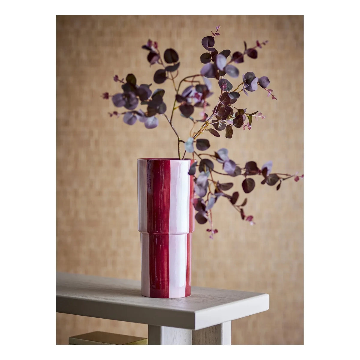 Bloomingville - Floki Stoneware Vase | Red