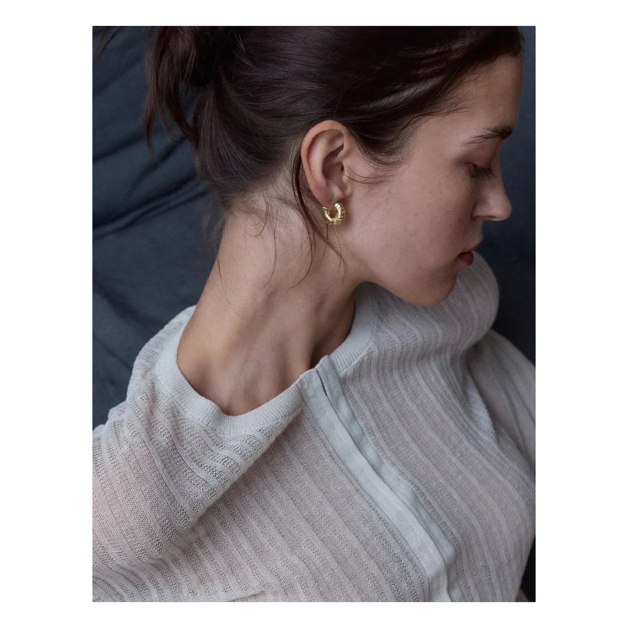 Louise Damas - La Craquelée Halka Küpeler | Gold