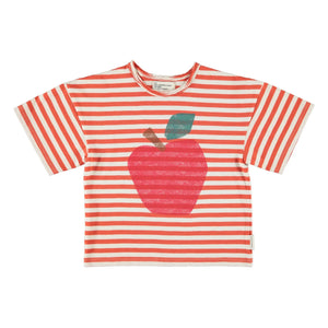 Piupiuchick - The Lunch Club Çizgili Tişört | Turuncu