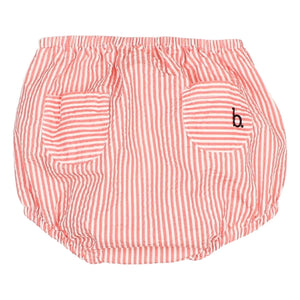 Búho - Striped Seersucker Bloomer | Red