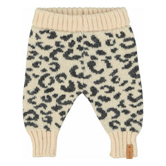 Piupiuchick - Leopard Wool Tights | Light Pink