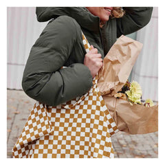 Rose in April - Elisa Damier tote çanta | Karamel