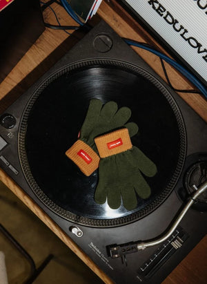 Hello Hossy - Handy Forest Organic Cotton Gloves | Dark Khaki