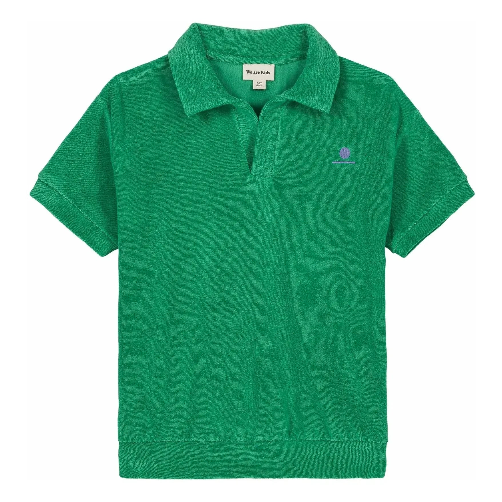 We Are Kids - Polo Léonard Organic Sponge | Chrome Green