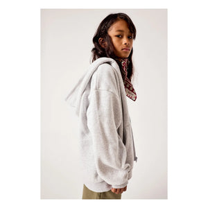 American Vintage - Baptown Fermuarlı Sweatshirt | Gri melanj