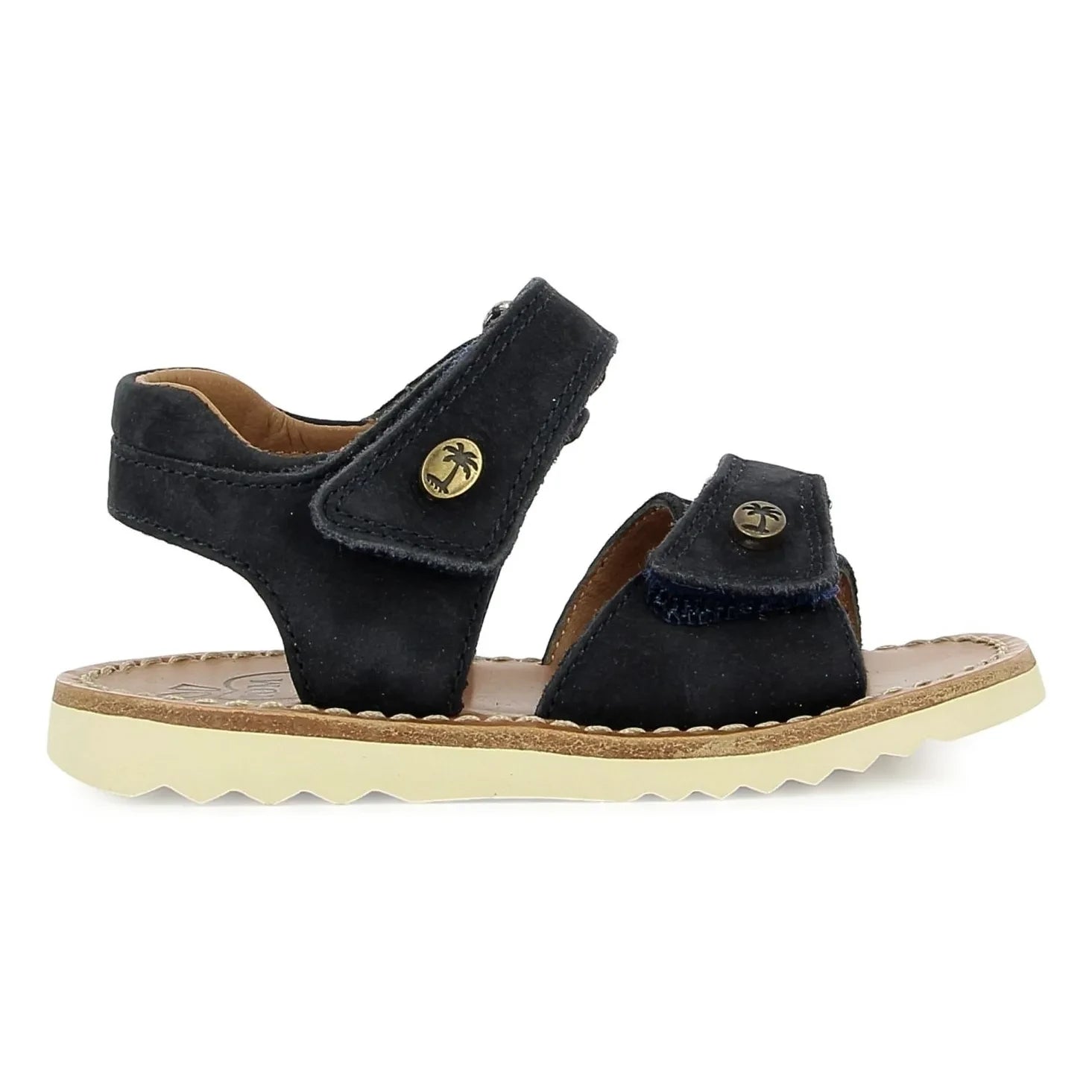Pom d'Api - Waff Easy Nubuck Sandals | Dark Blue