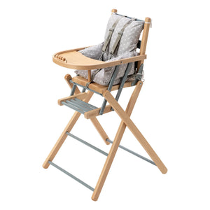 Combelle - Sarah Extra Foldable High Chair | Gray Blue