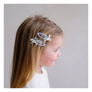 Mimi & Lula - Set of 4 Unicorn Hair Clips | Lilac
