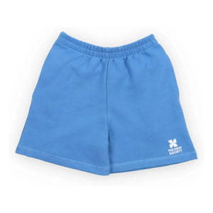 the new society - TNS Logo Jogger Shorts | Azure Blue
