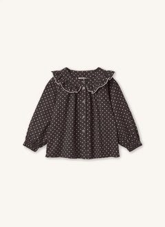 Fliink - Dotted Blouse | Brown