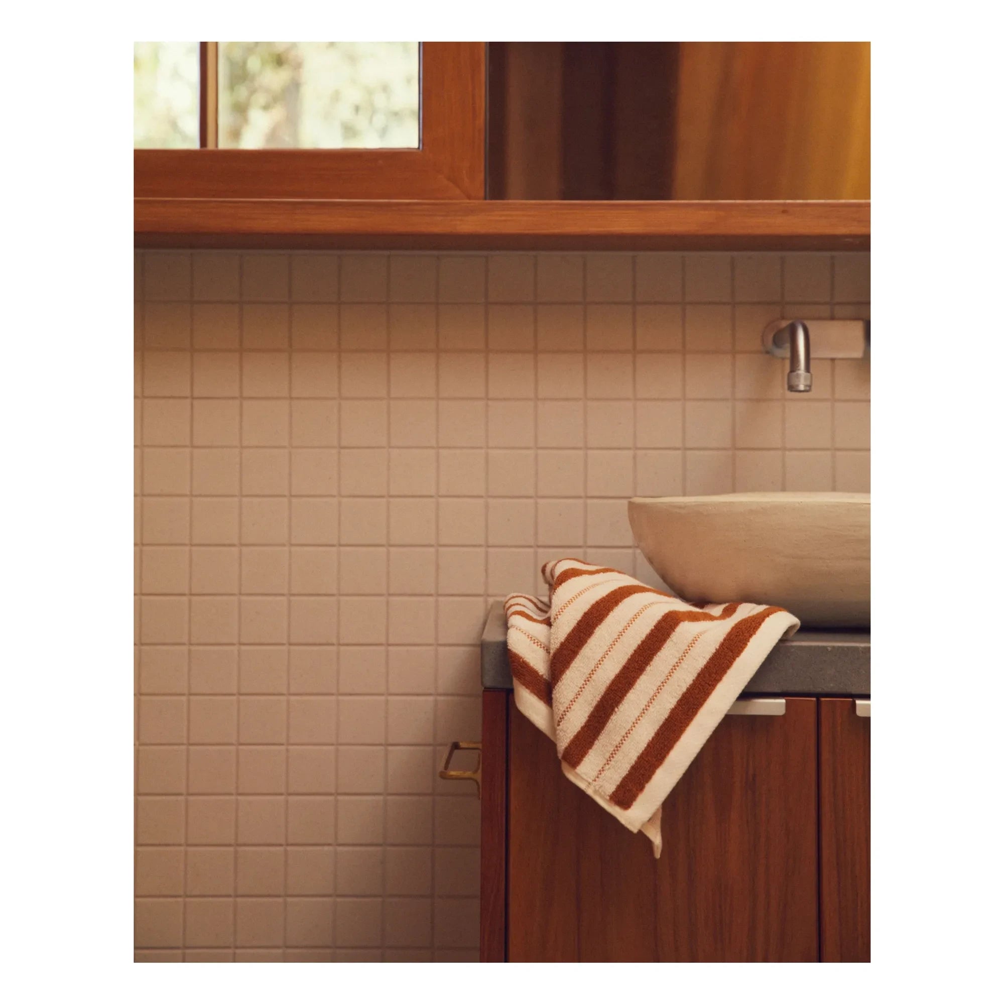 Baina - San Luis guest towel | Terracotta