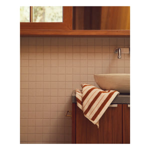 Baina - San Luis guest towel | Terracotta