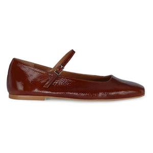 Augusta - Julieta Patent Leather Ballerinas | Brown
