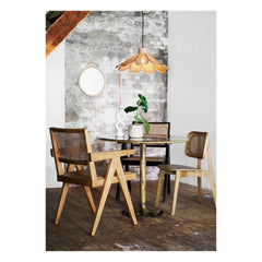 Madam Stoltz - Black Woven Chair