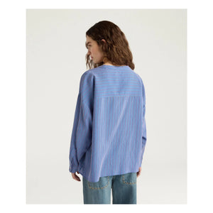 Momoni - Spiked Striped Blouse | Blue
