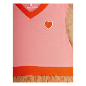 Mini Rodini - Polka Dot Tulle Dress | Pink