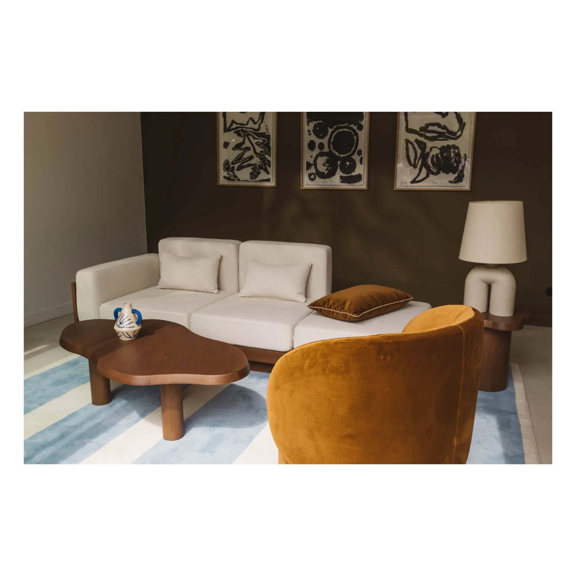 Gabrielle Paris - Walnut Veneer Coffee Table | Walnut