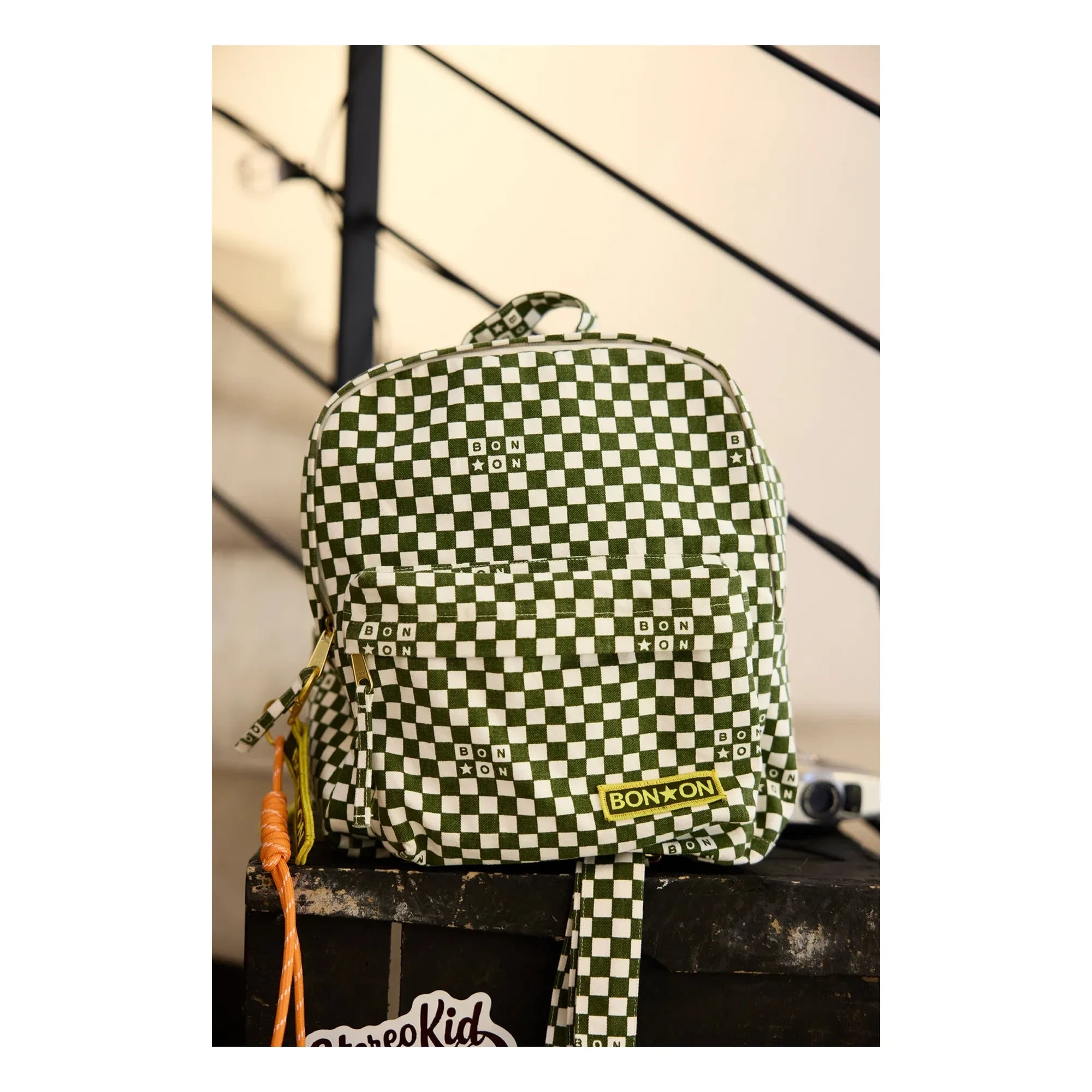 Bonton - PM Carreaux Backpack | Khaki