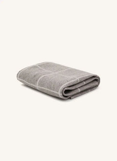 Muskhane - Nuno Checked Felt Blanket | Heather Grey
