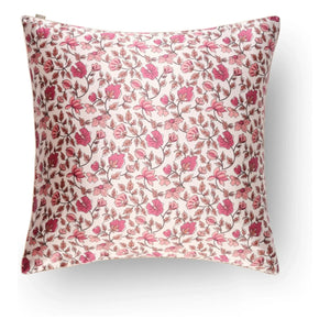 Emily's Pillow - Floral Pattern Mulberry Silk Pillowcase | Pink