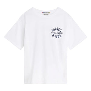 Scotch & Soda - Logo Print T-shirt | White