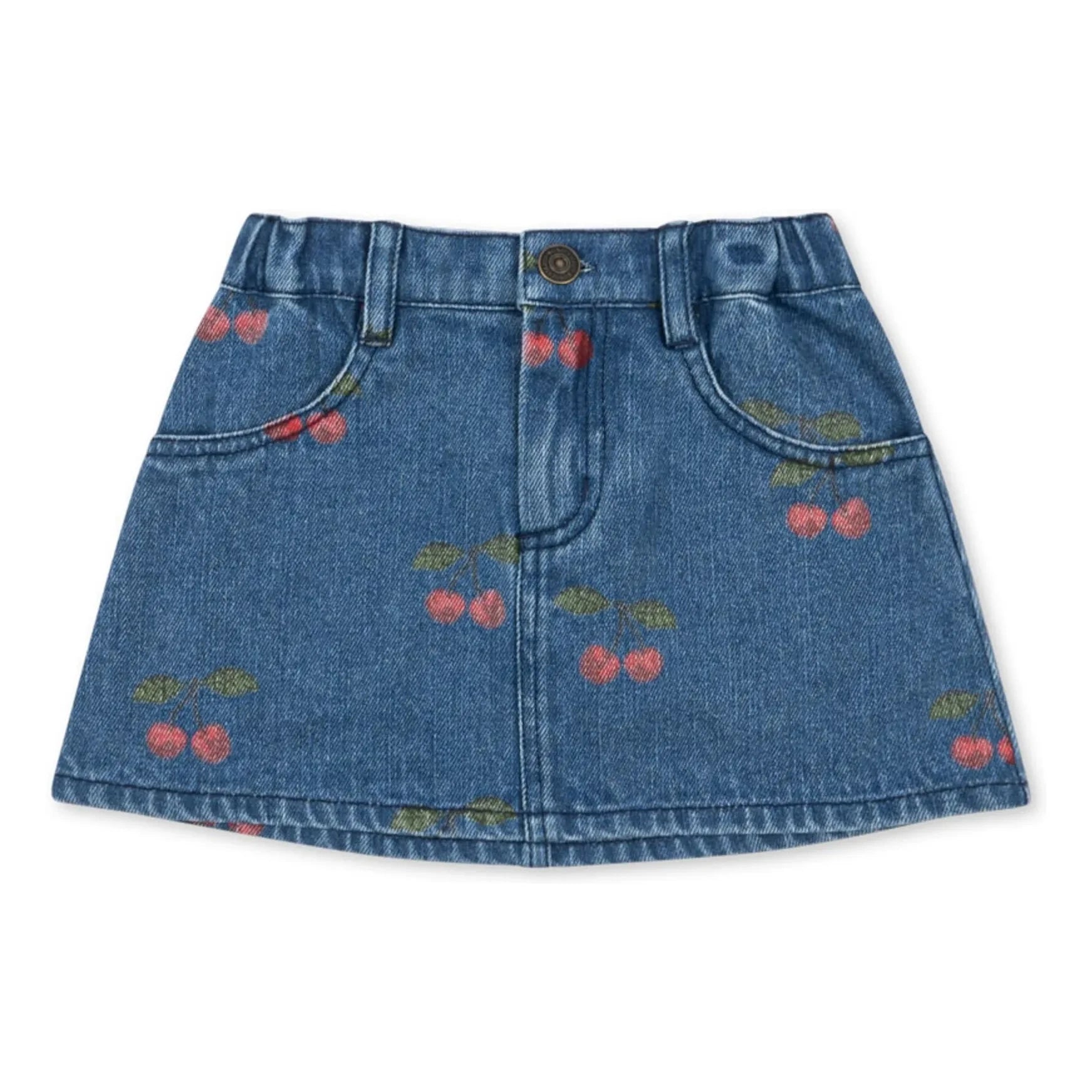 Konges Sløjd - Denim Skirt Magot Cerises Organic Cotton | Blue