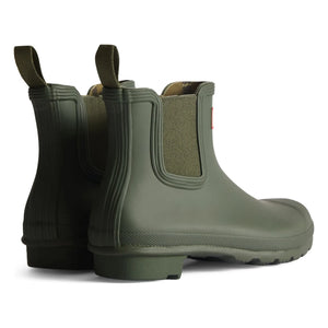 Hunter - Chelsea Boots Original Tartan Rubber | Olive Green