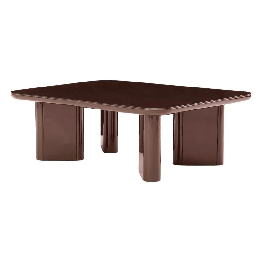 Gabrielle Paris - Thelma Polished Wood Coffee Table | Cranberry