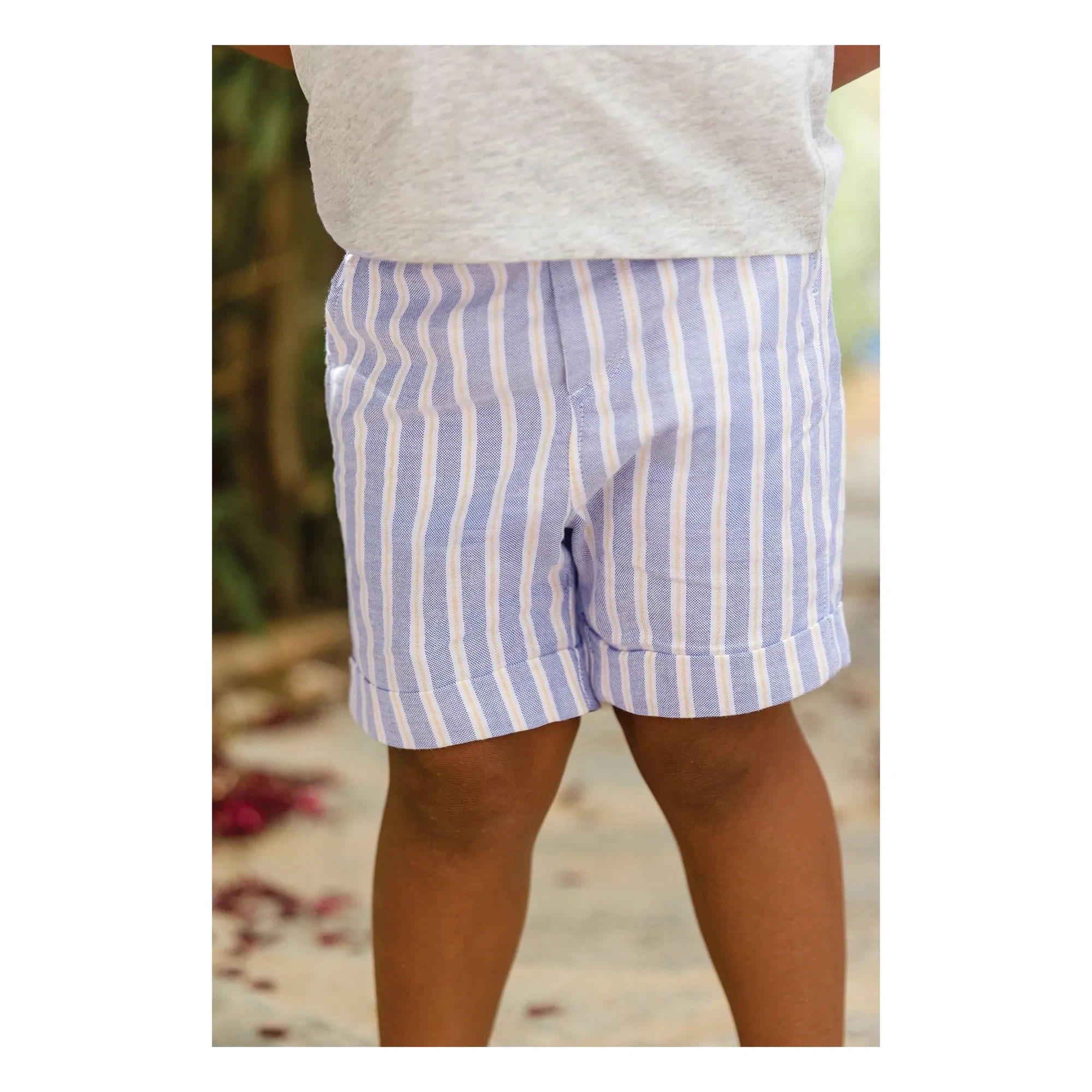 Tartine et Chocolat - Striped Baby Shorts | Indigo Blue