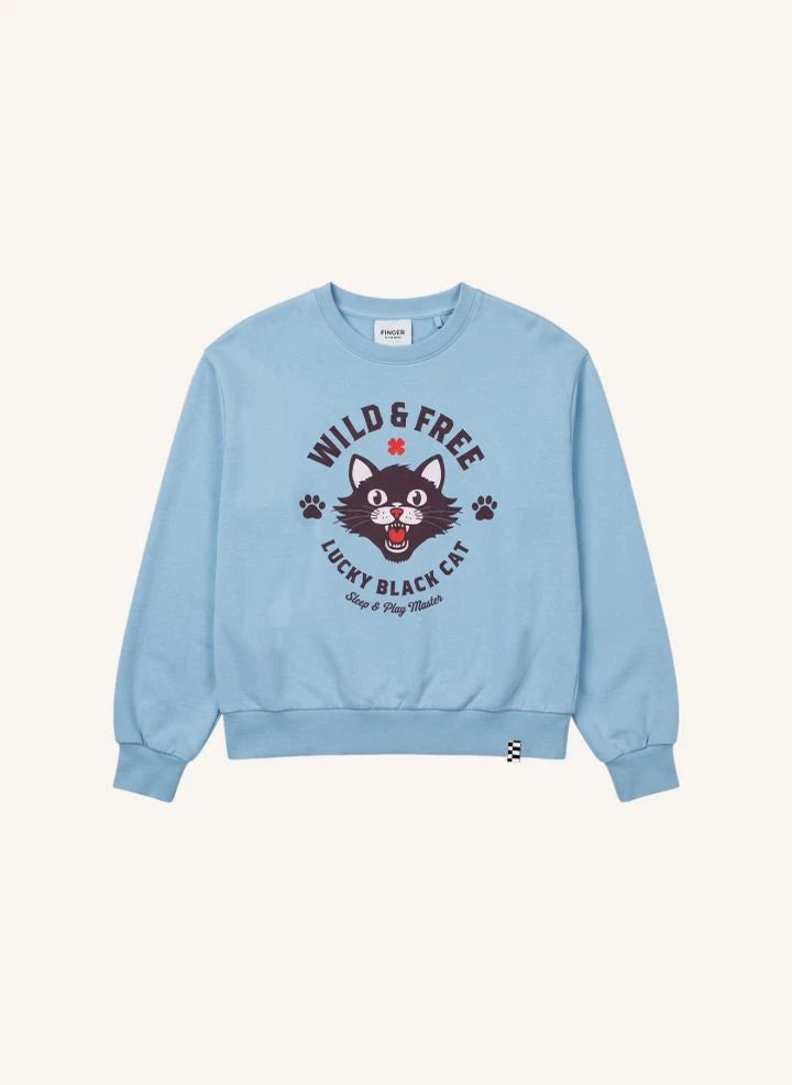 Finger in the nose - Alma Sweatshirt | Light Blue