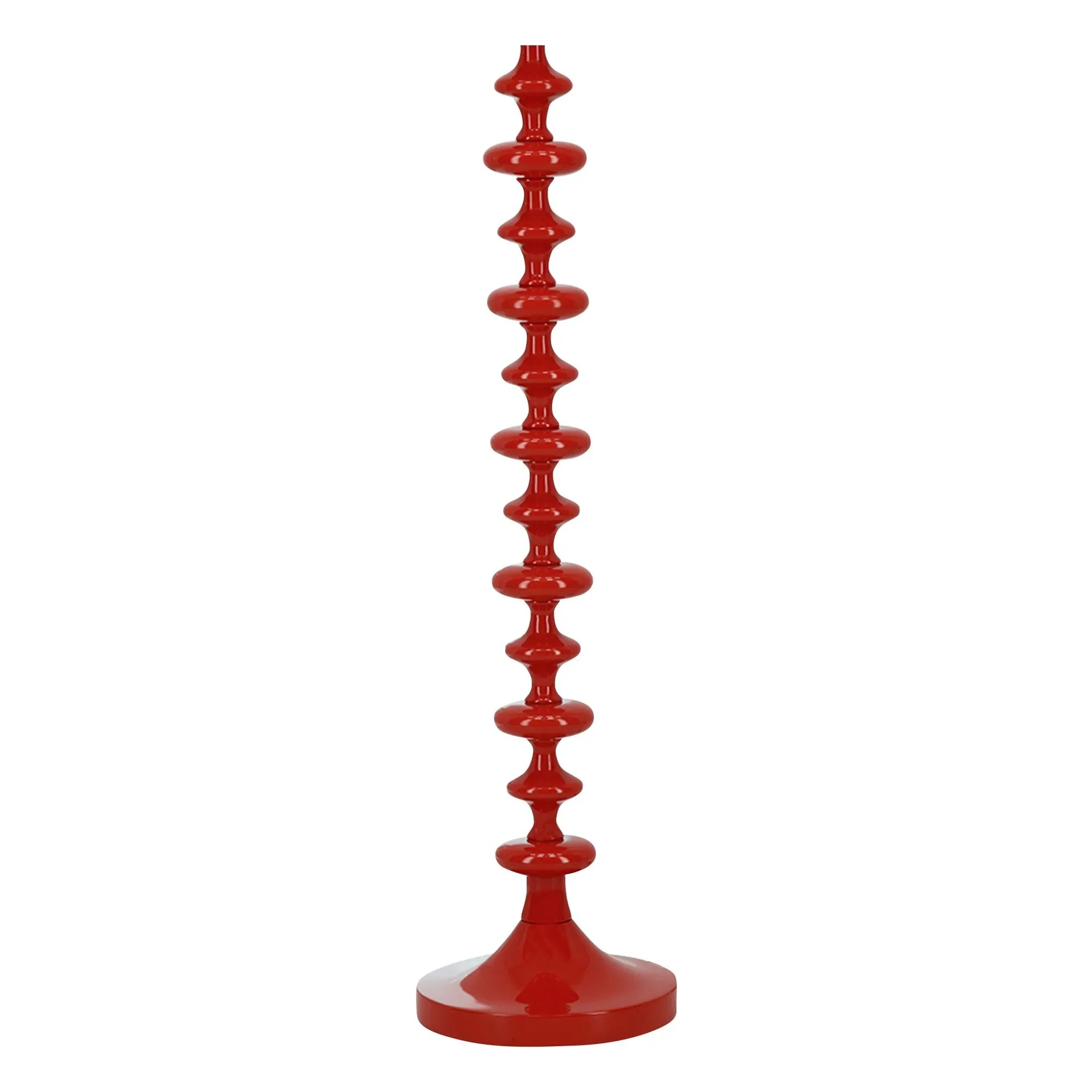 House of Capricorn - Freixo Wooden Floor Lamp Base | Brick Red