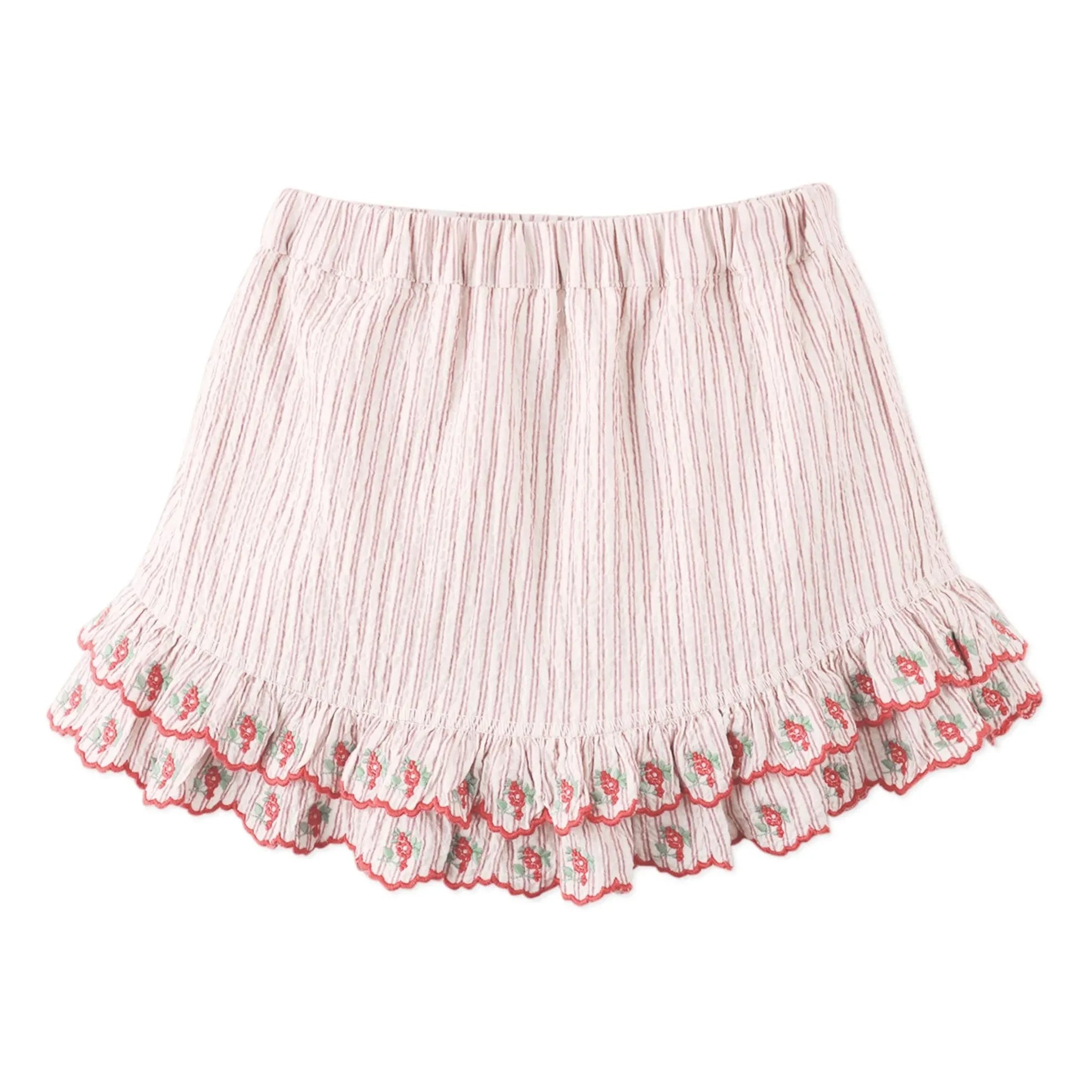 Gingersnaps - Remi Embroidered Short Skirt | Red