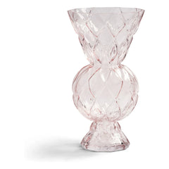 &Klevering - Cosmetic diamond shaped glass vase | Pink