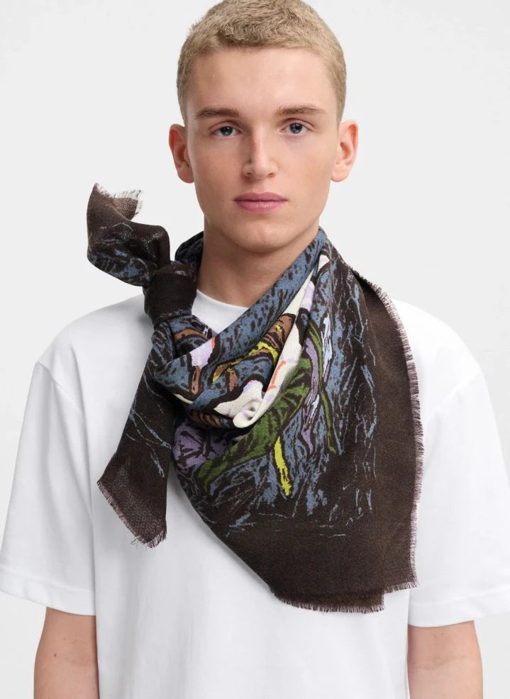 Epice Paris - Wool and Silk Shawl | Coffee