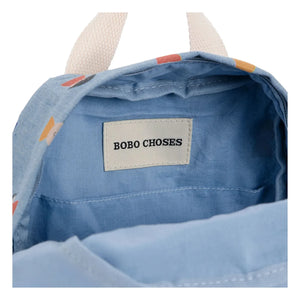 Bobo Choses - Cartoon Character Organic Cotton Backpack | Indigo Blue