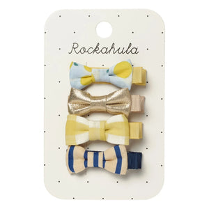 Rockahula Kids - Set of 4 Lemon Bow Hair Clips | Yellow