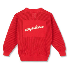 Wynken - Organic cotton cardigan | Red