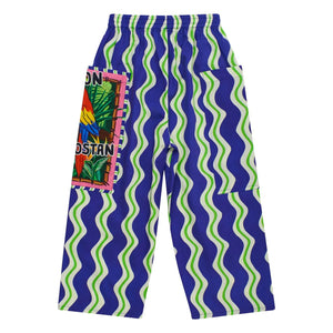 Maison Mangostan - Wave Pants Parrot | Navy Blue